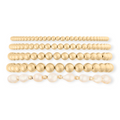 baroque juno bracelet five stack (3+4+5+6+7mm)