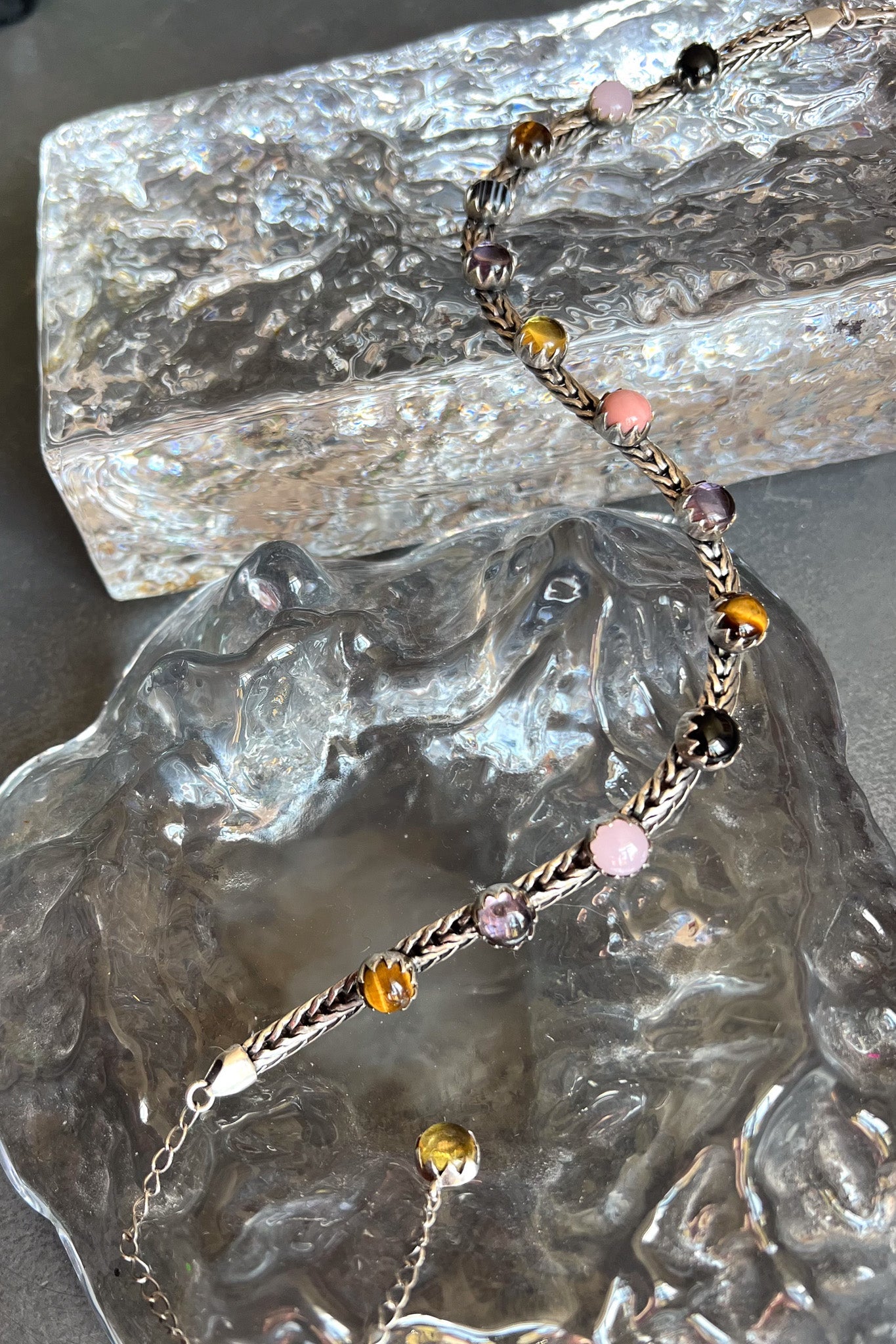 Chainmail Choker in Punk Rocks (Silver)